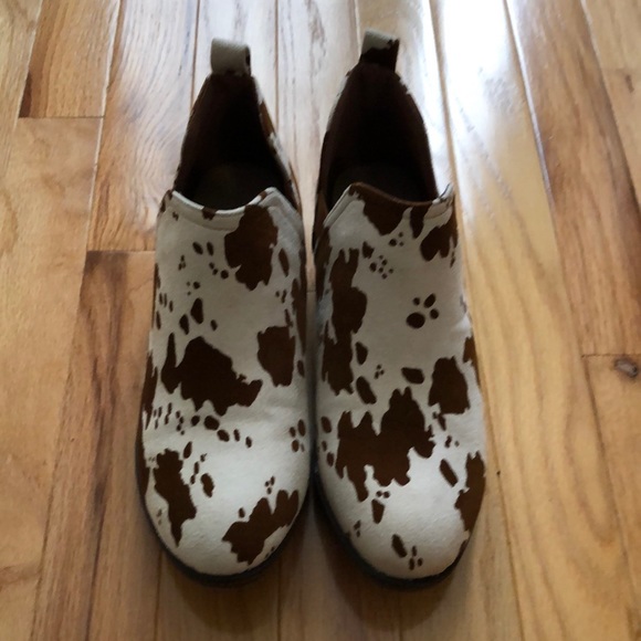 Pierre Dumas Shoes - Pierre Dumas Cow Print Booties